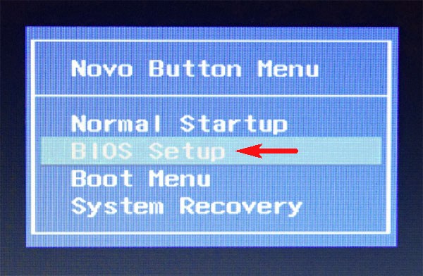 Där kan du använda pilarna för att välja boot BIOS eller Boot Menu