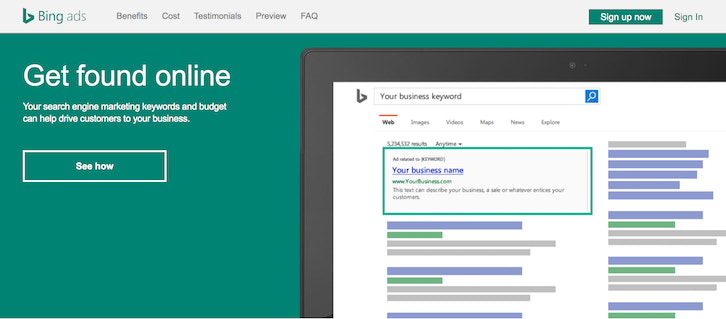 Торговые кампании Bing